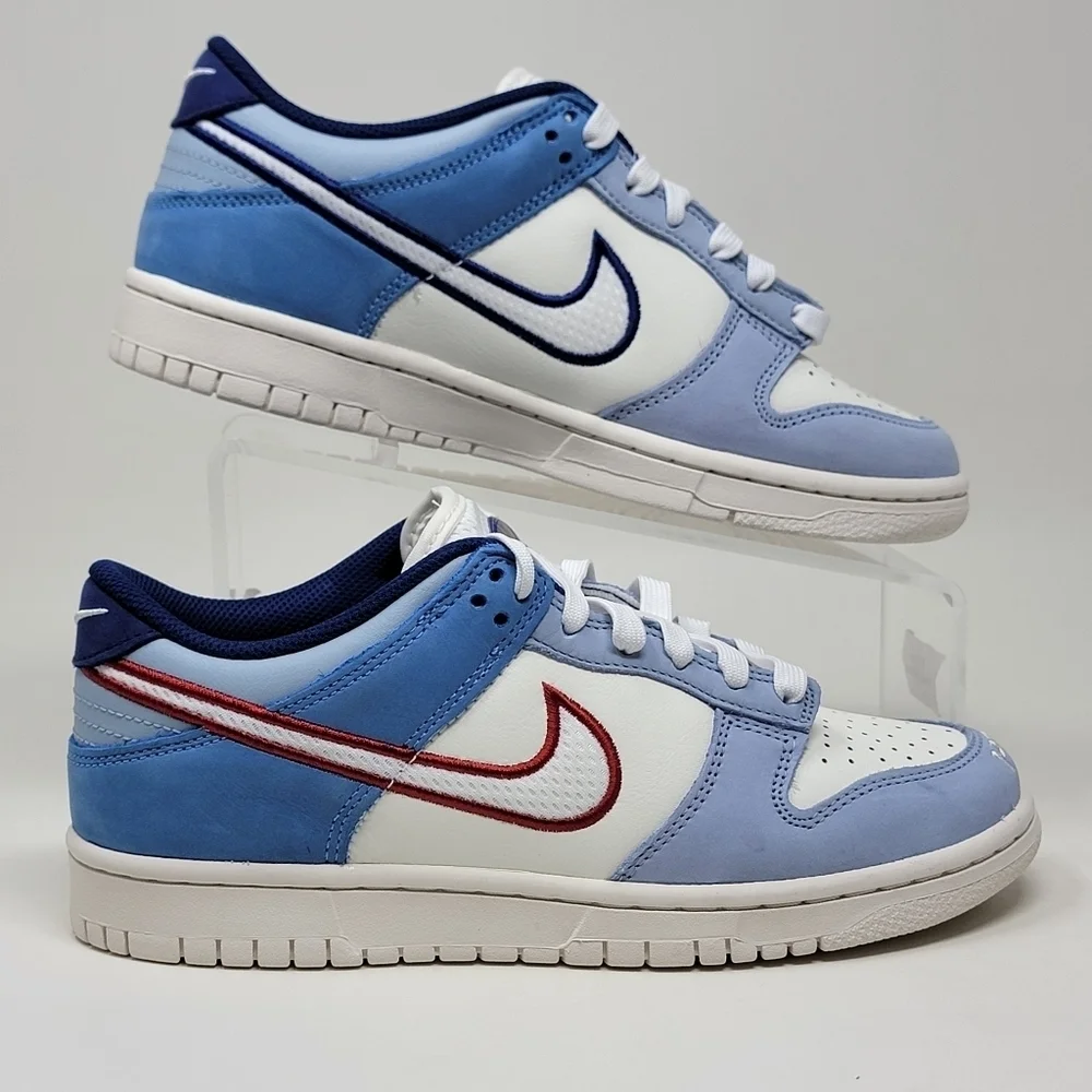 Nike Dunk Low (Gs) Sail-White-Light Armory Blue Sz 6.5Y-Womens 8 HF5742-111 New